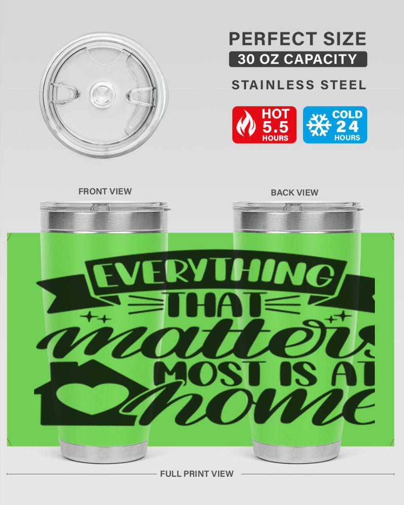 everything that matters most is at home 20#- home- Tumbler