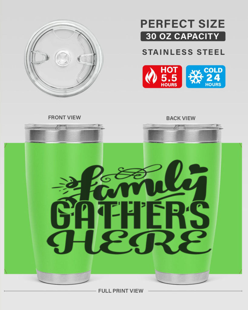 family gathers here 39#- family- Tumbler