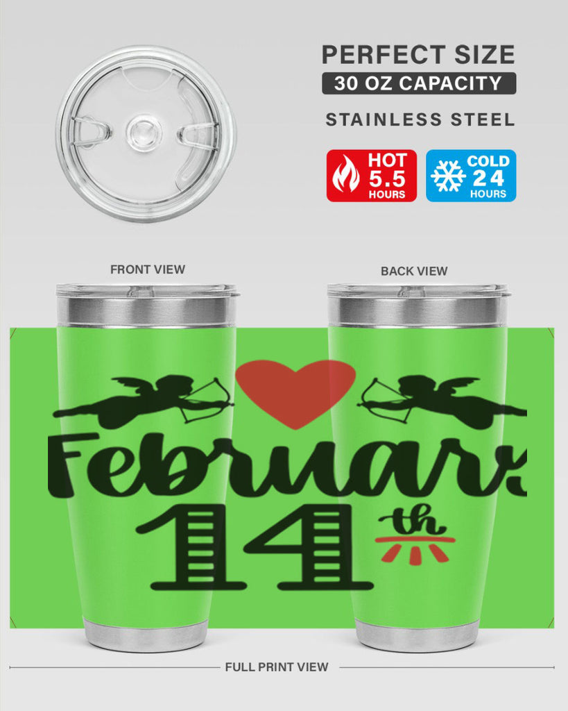 february th 28#- valentines day- Tumbler