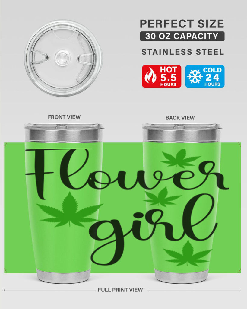 flower girl cannabis 84#- marijuana- Tumbler