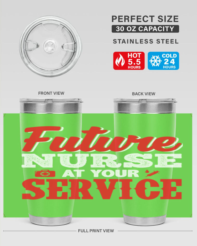 future nurse at your servicepng Style 241#- nurse- tumbler