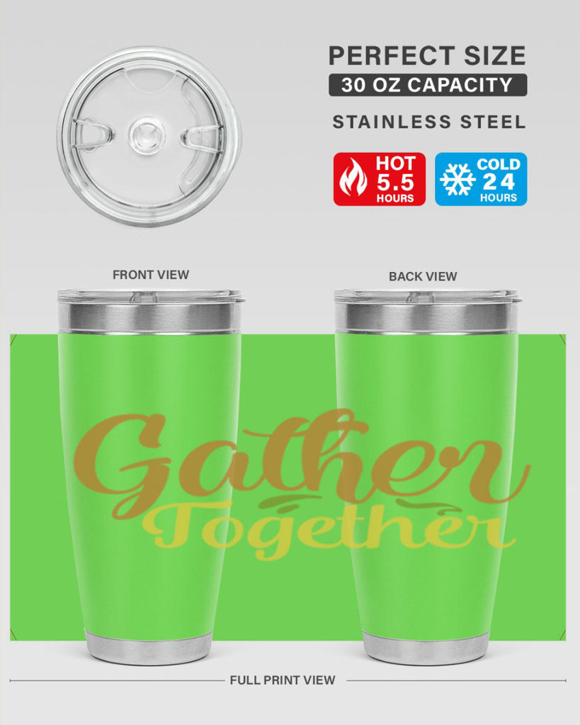 gather together 61#- thanksgiving- Tumbler