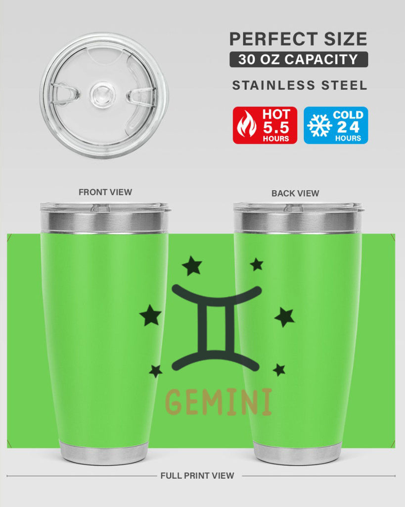 gemini 241#- zodiac- Tumbler