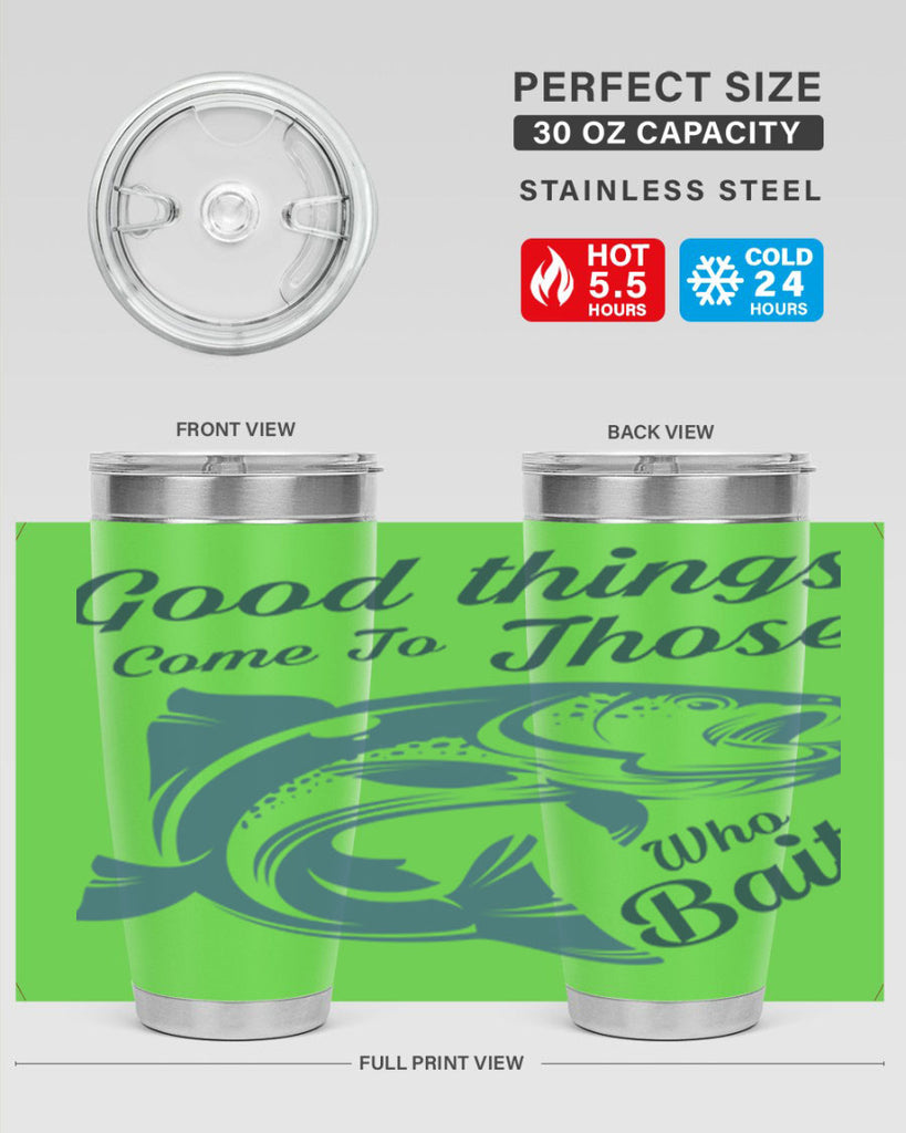 good things 127#- fishing- Tumbler