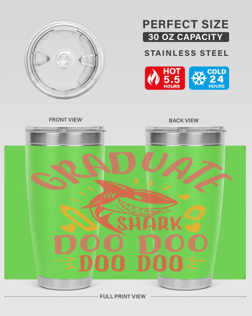 graduate shark doo doo doo doo 1#- graduation- Tumbler