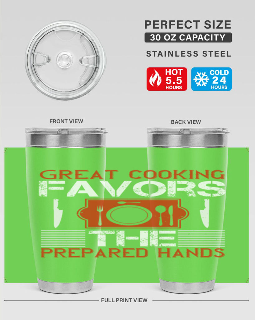 great cooking favors the prepared hands 37#- cooking- Tumbler