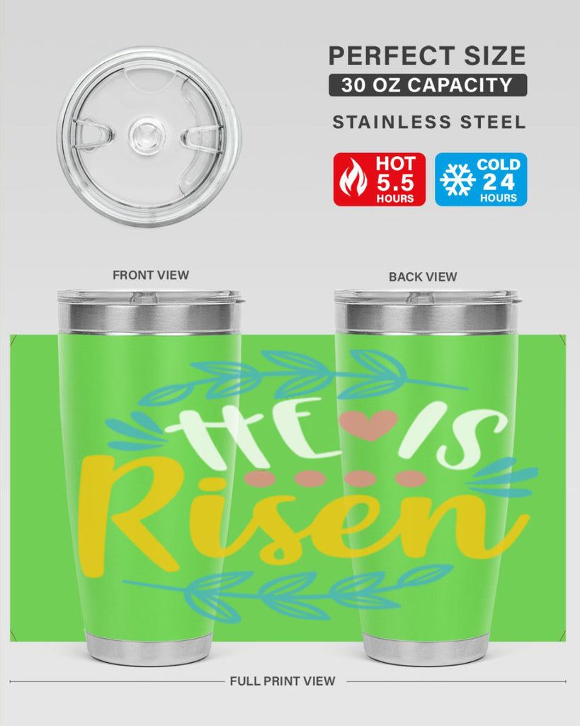 he is risen 78#- easter- Tumbler