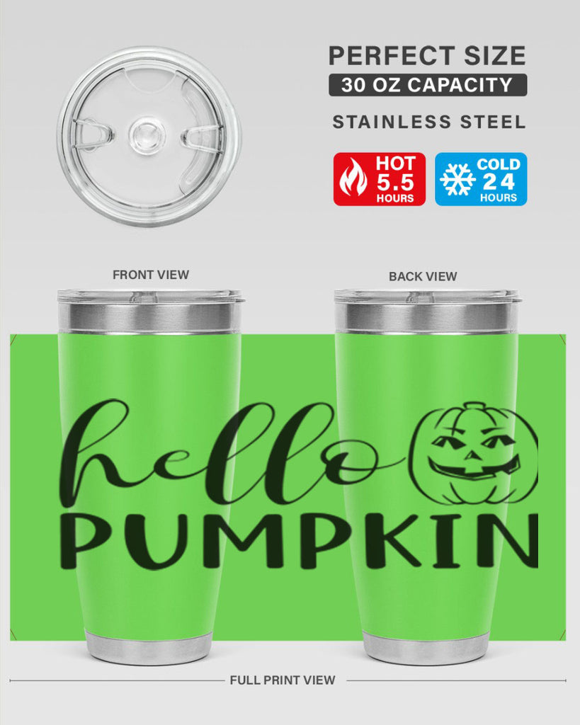 hello pumpkin 287#- fall- Tumbler