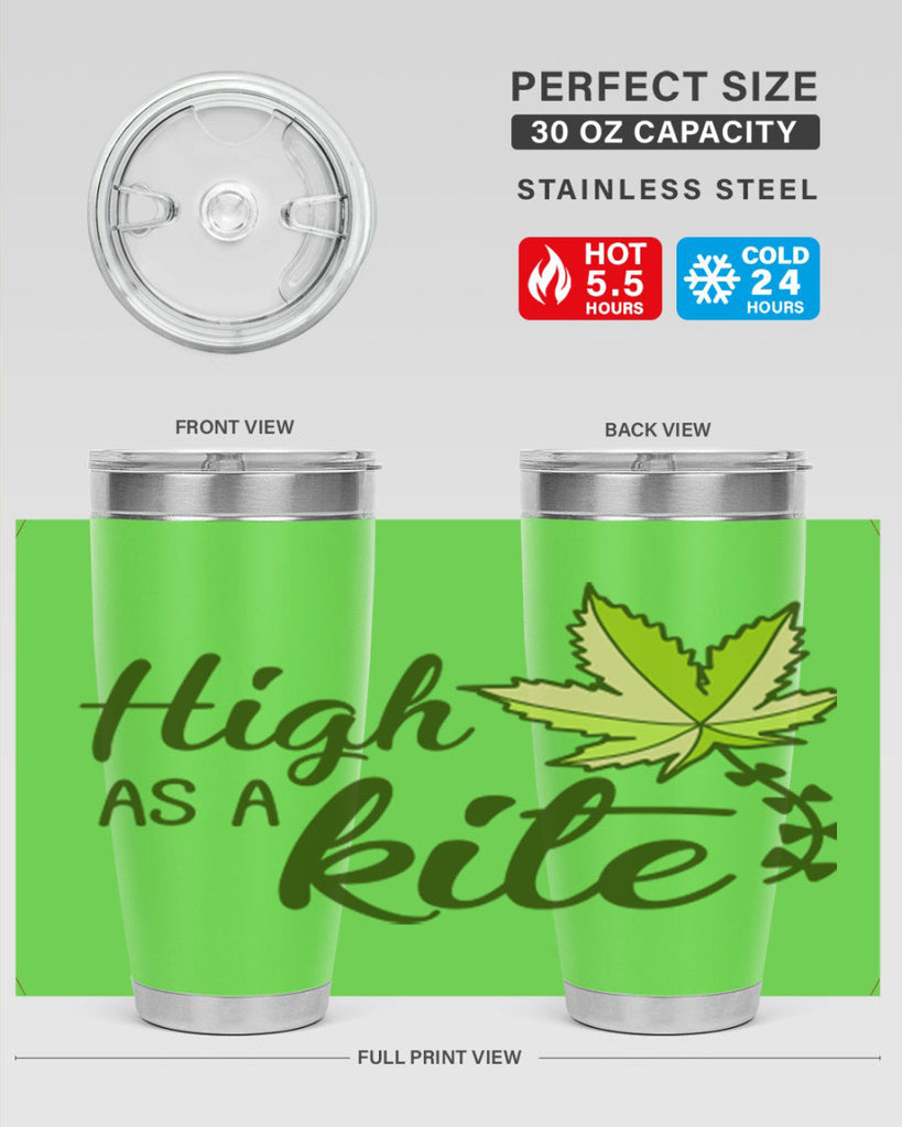 high as a kite 112#- marijuana- Tumbler