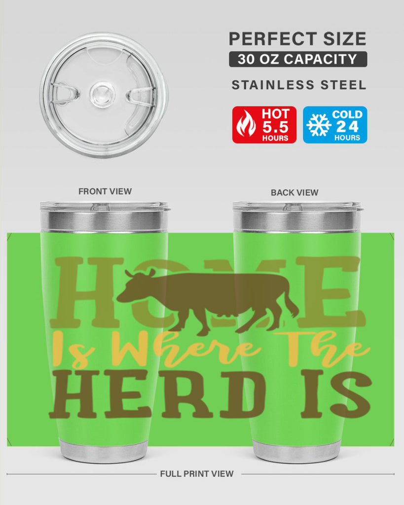 home is where the herd is 7#- farming and gardening- Tumbler