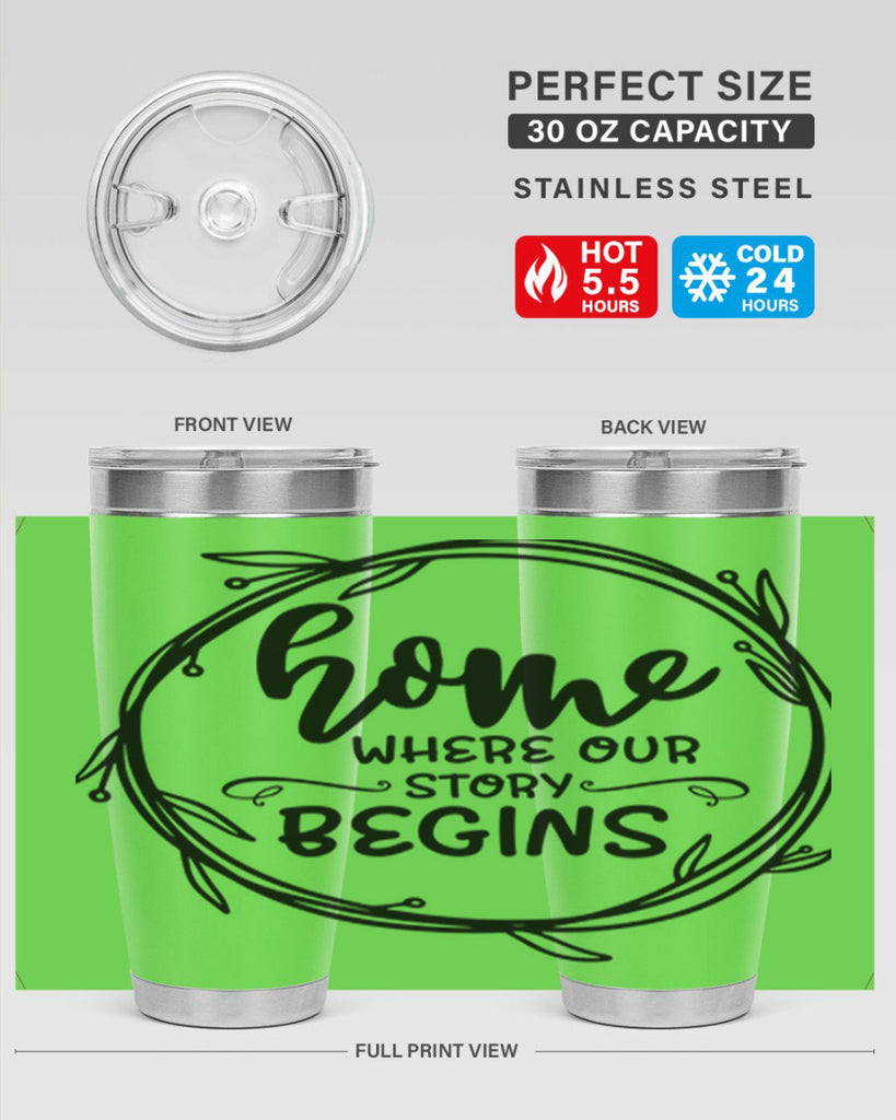 home where our story begins 22#- home- Tumbler