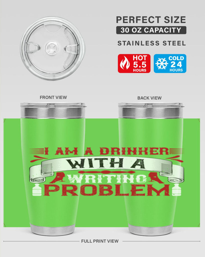 i am a drinker with a writing problem 49#- drinking- Tumbler