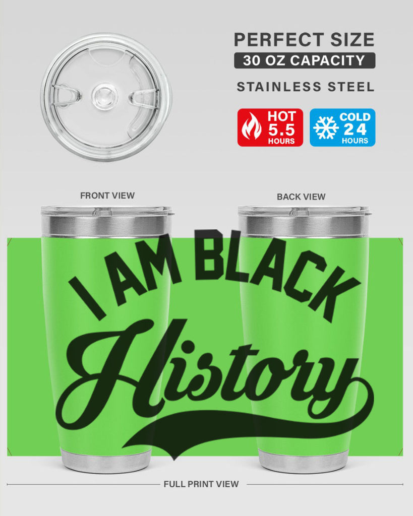 i am black  history 120#- black words phrases- Cotton Tank