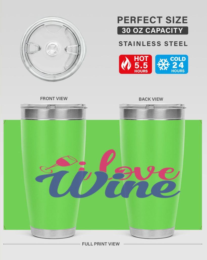 i love wine 402#- mom- Tumbler