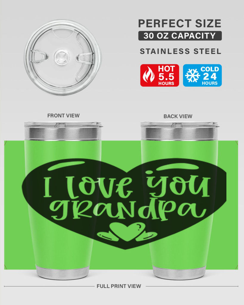 i love you grandpa 39#- fathers day- Tumbler