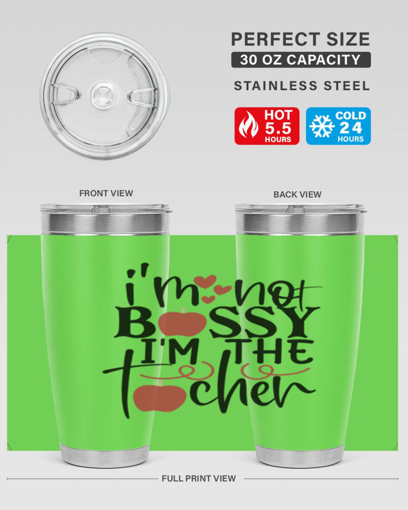 im not bossy im the teacher Style 174#- teacher- tumbler