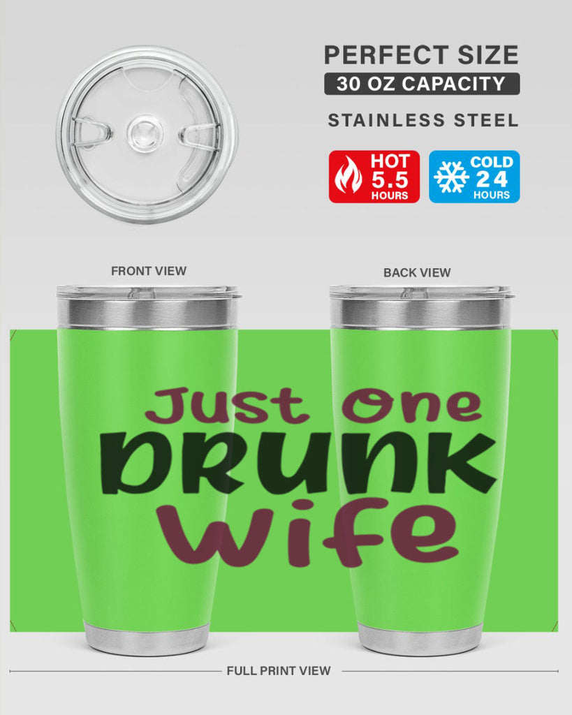 just one drunk wife 187#- wine- Tumbler