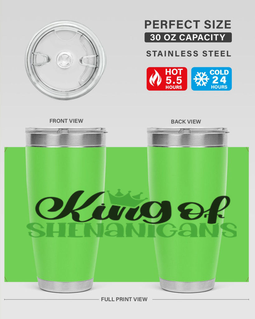 king Of Shenanigans Style 74#- St Patricks Day- Tumbler