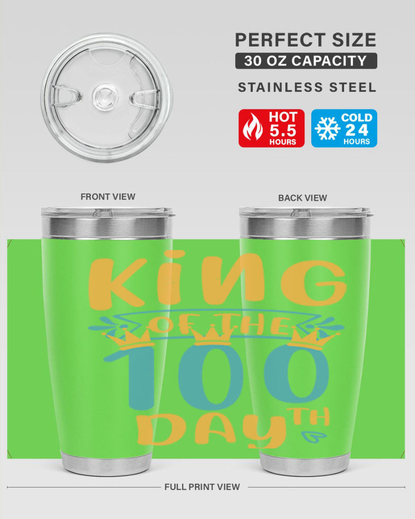 king of the th day 3#- 100 days of school- Tumbler