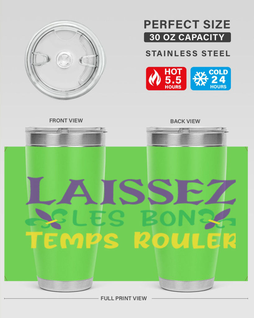 laissez les bon temps rouler 83#- mardi gras- Tumbler