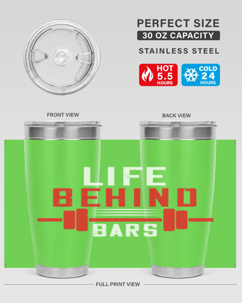 life behind bars 85#- gym- Tumbler