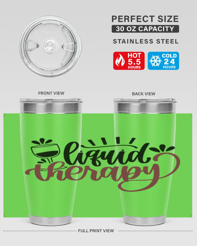 liquid therapy 44#- wine- Tumbler