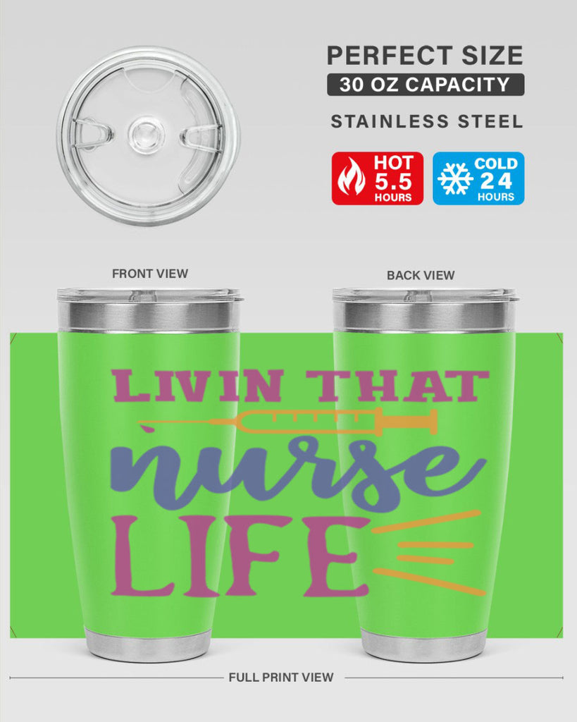 livin that nurse life Style Style 138#- nurse- tumbler