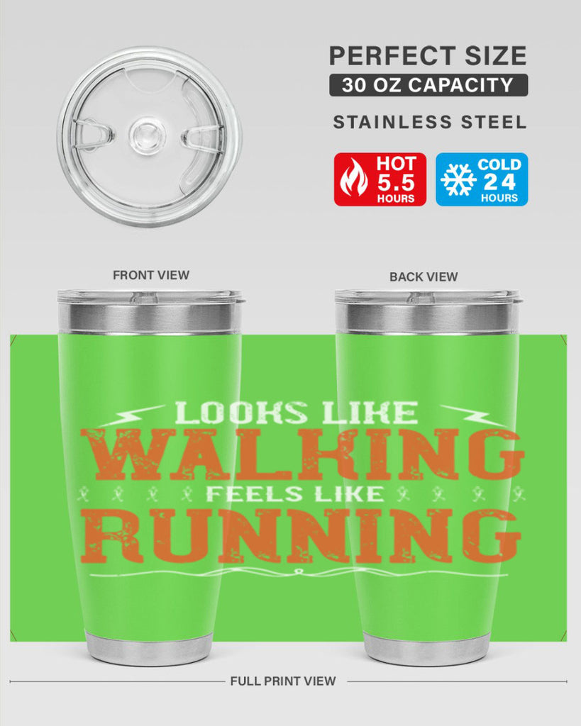 looks like walking feels like running 32#- running- Tumbler