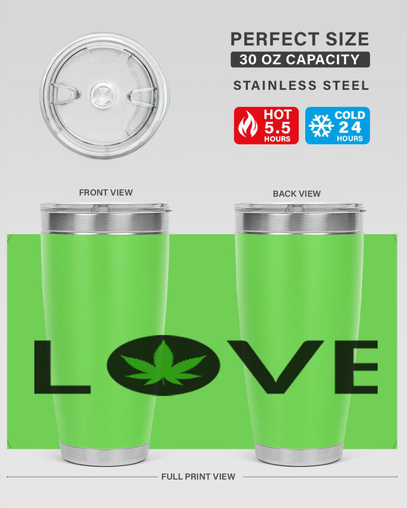 love cannabis 189#- marijuana- Tumbler