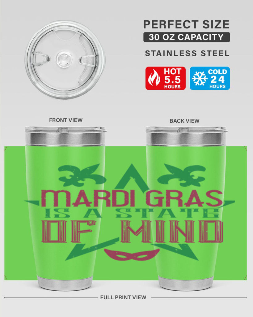 mardi gras is a state of mind 47#- mardi gras- Tumbler