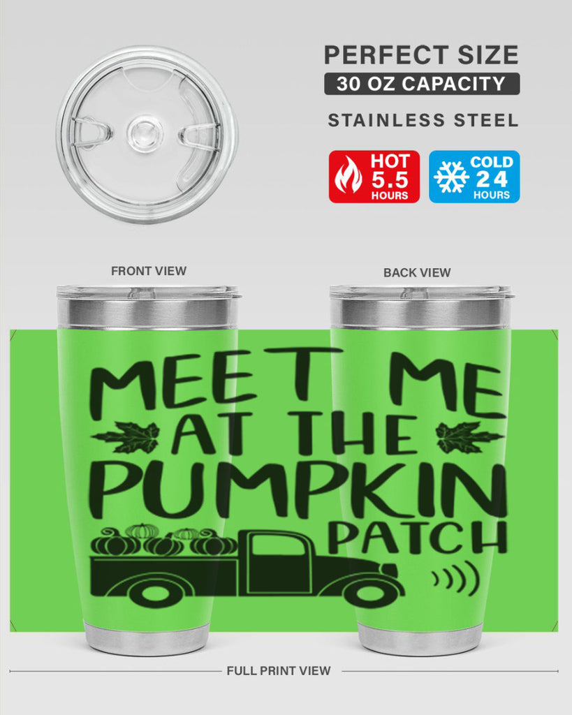 meet me at the pumpkin patch 423#- fall- Tumbler