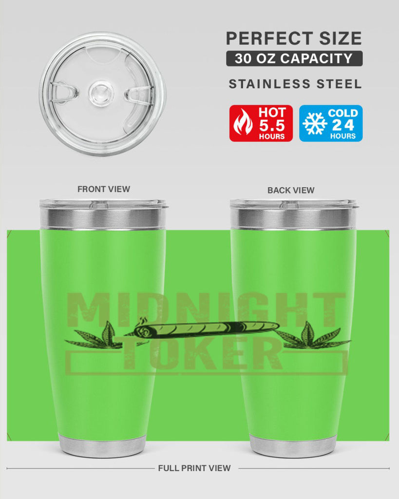 midnight toker 211#- marijuana- Tumbler