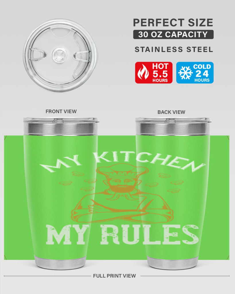 my kitchen my rules 15#- cooking- Tumbler