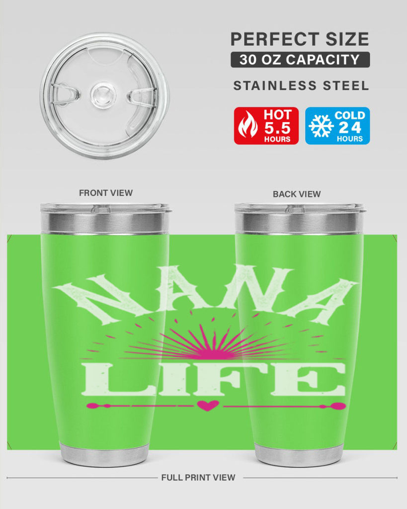 nana life 8#- grandma - nana- Tumbler