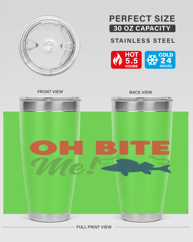 oh bite me 202#- fishing- Tumbler