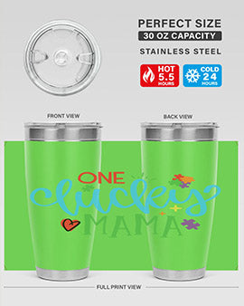 one lucky mama Style 33#- autism- Tumbler