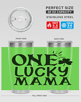 one lucky mama Style 34#- autism- Tumbler