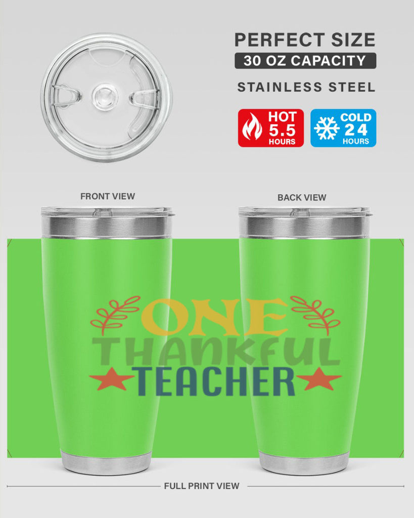 one thankful teacher Style 157#- teacher- tumbler