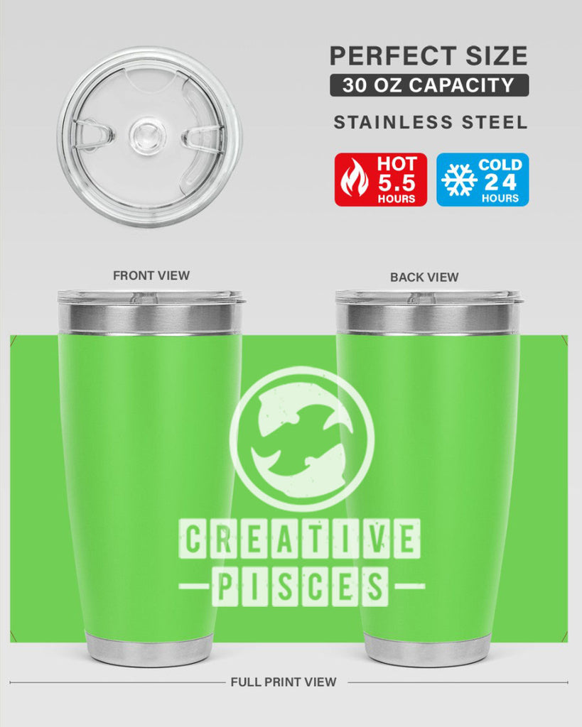 pisces 345#- zodiac- Tumbler