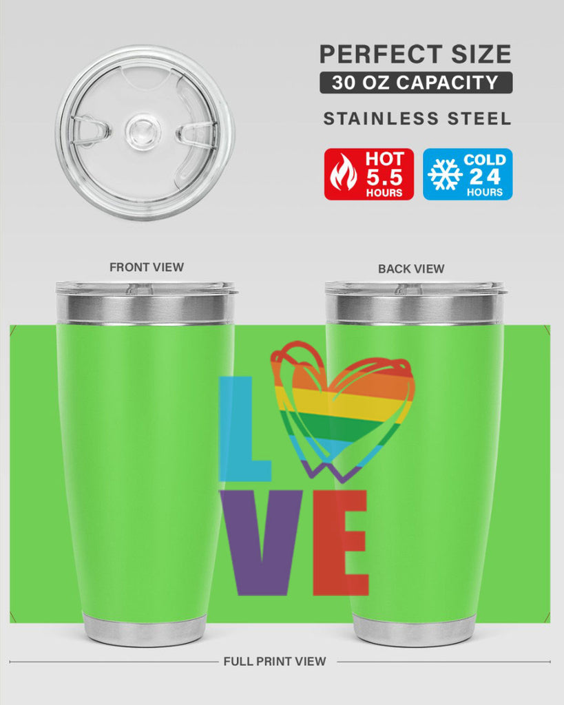 pride love heart 64#- lgbt- Tumbler