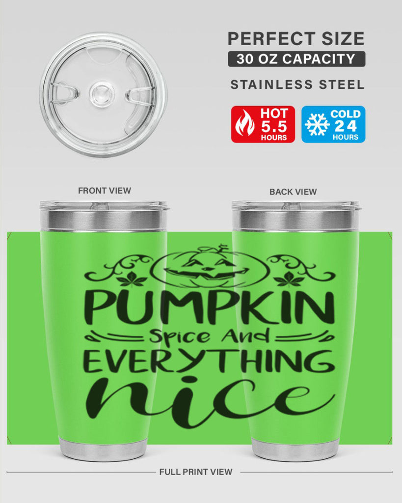 pumpkin spice and everything nice 542#- fall- Tumbler