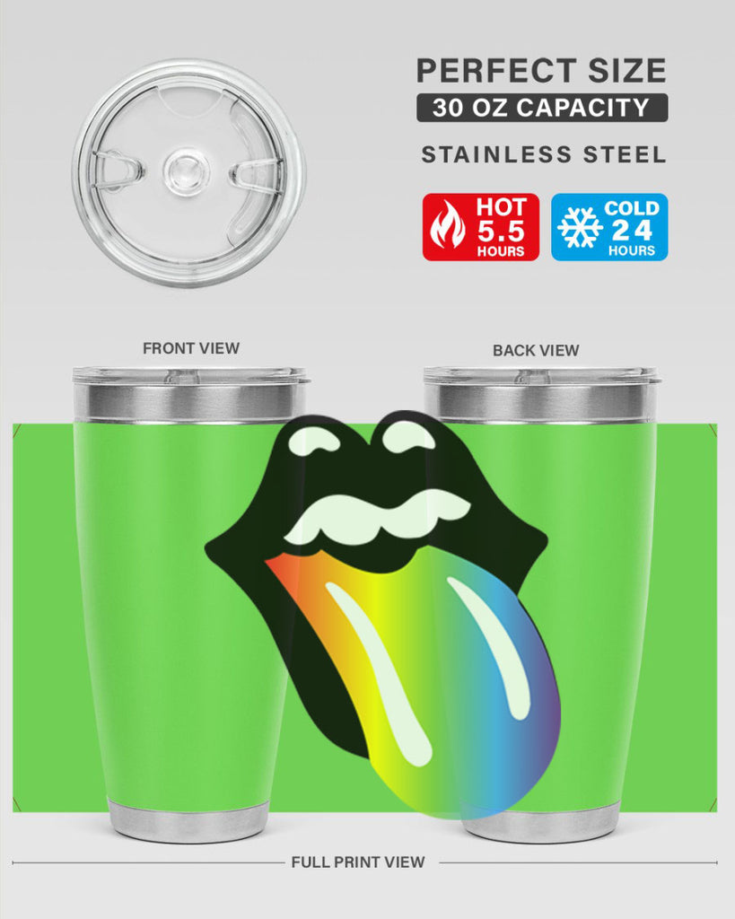 rainbow mouth and tongue 5#- lgbt- Tumbler