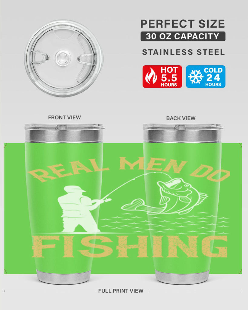 real men do fishing 240#- fishing- Tumbler