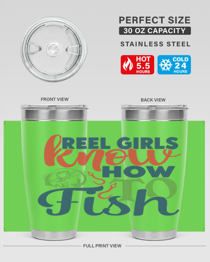 reel girls know how to fish 197#- fishing- Tumbler