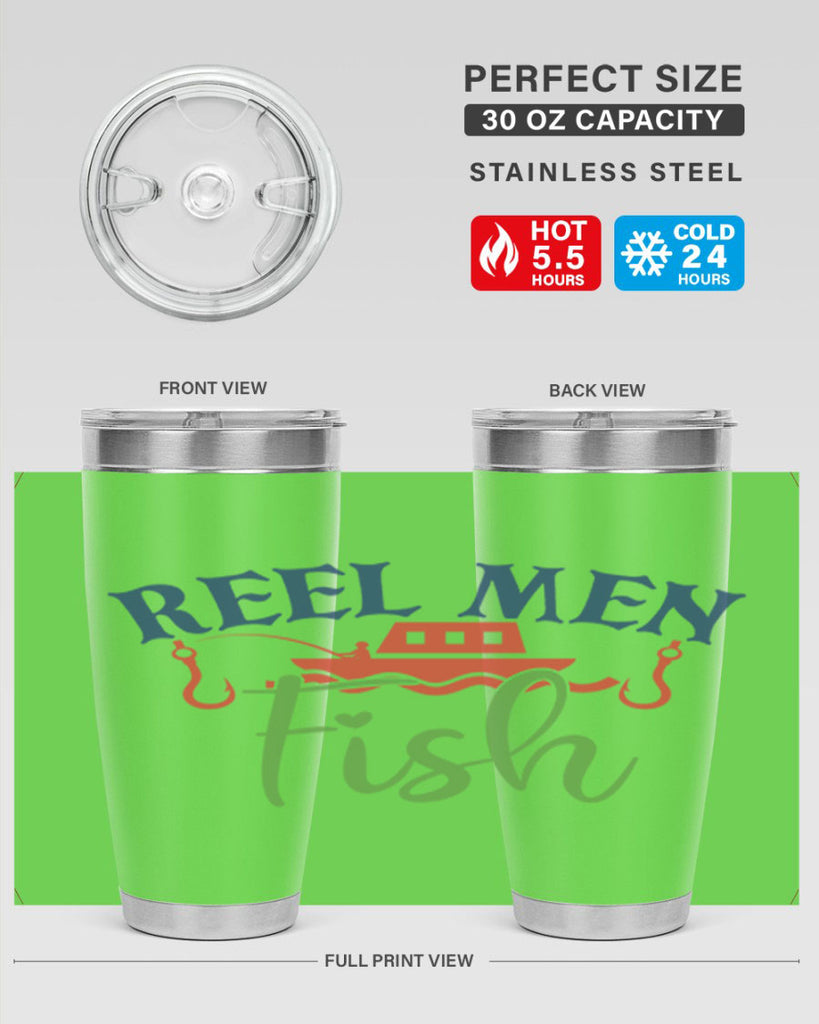 reel men fish 196#- fishing- Tumbler