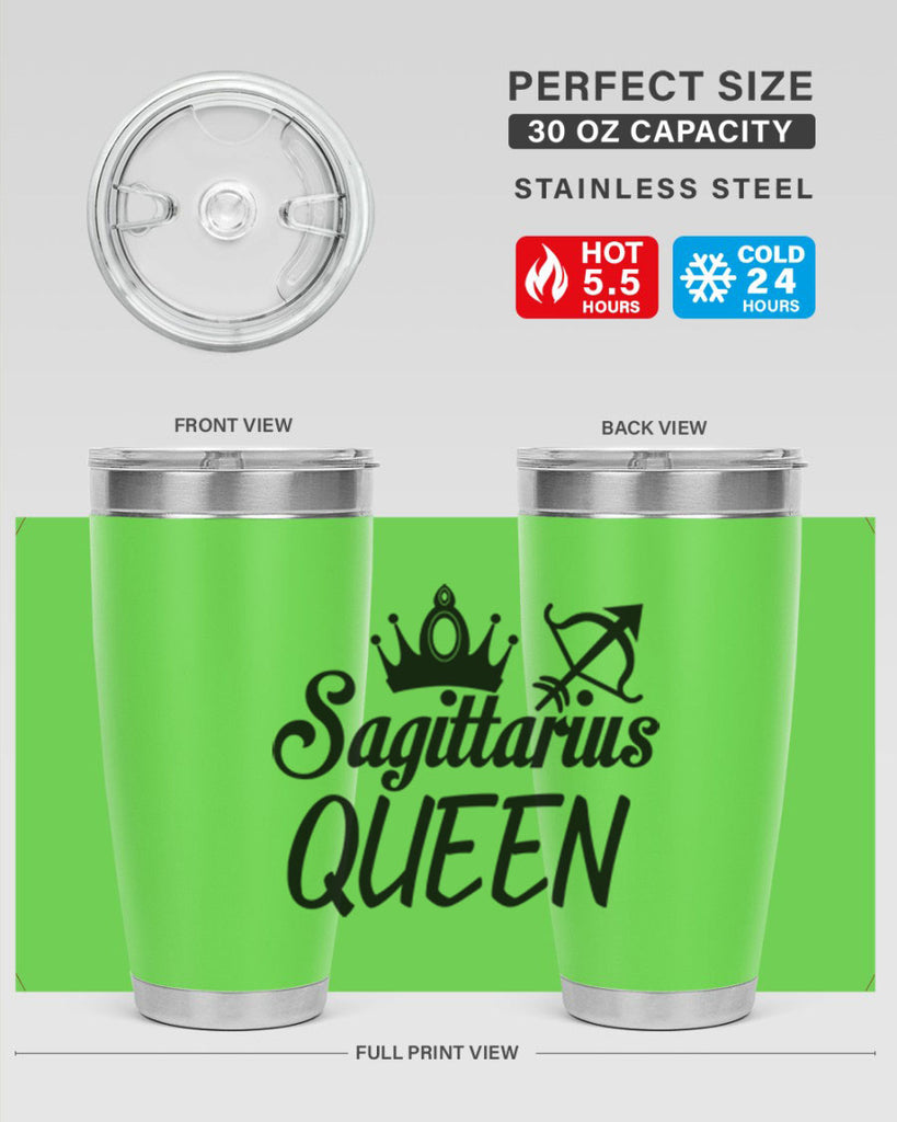 sagittarius queen 412#- zodiac- Tumbler