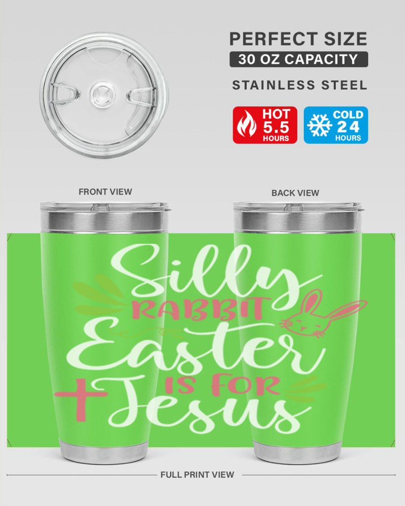 silly rabbit easter is for jesus 8#- easter- Tumbler