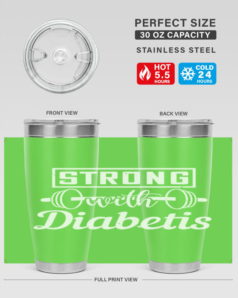strog with diabetis Style 11#- diabetes- Tumbler