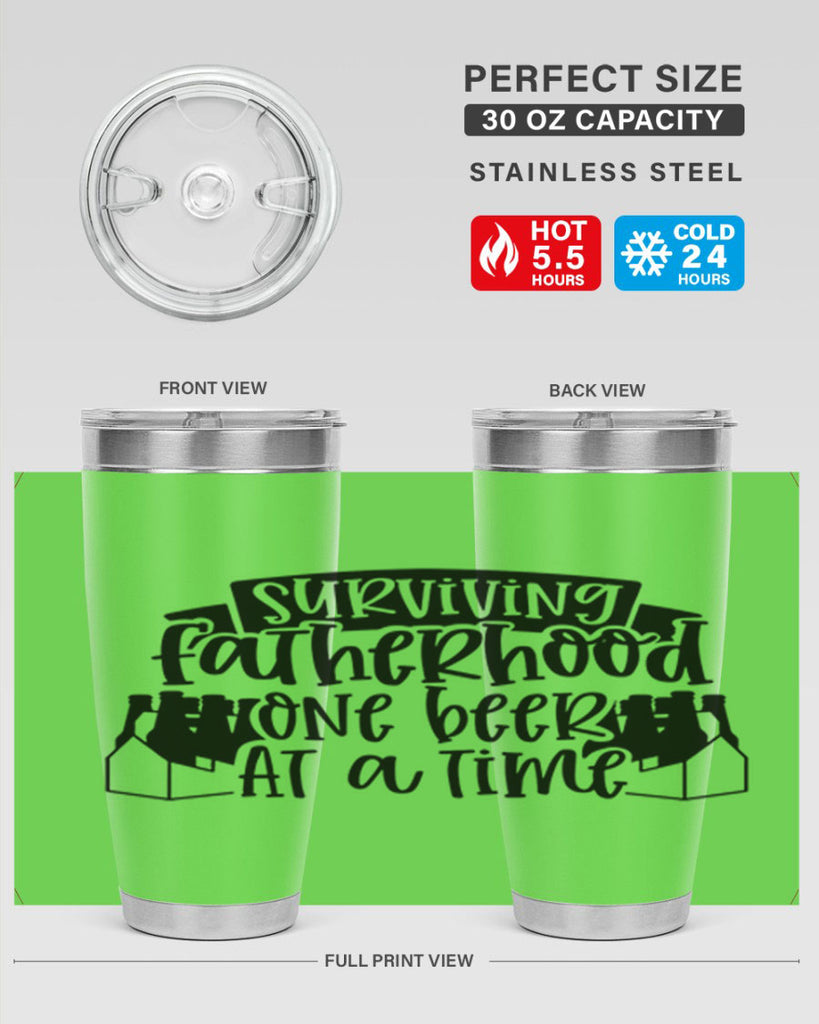 surviving fatherhood one beer at a time 19#- fathers day- Tumbler