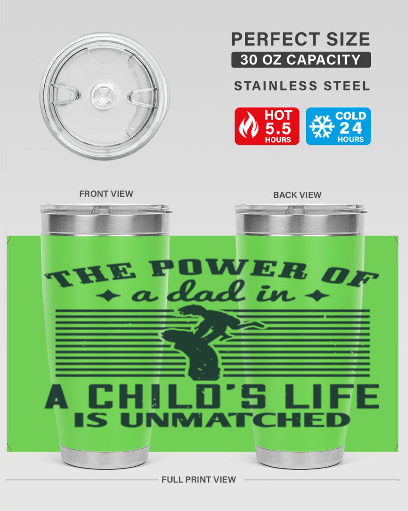 the power of a dad 150#- fathers day- Tumbler